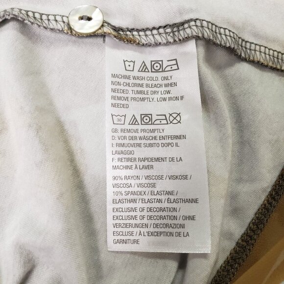 Logo Lori Goldstein Womens Artsy Asymmetric Button Up Tunic Top Size 3X Abstract - Picture 4 of 8